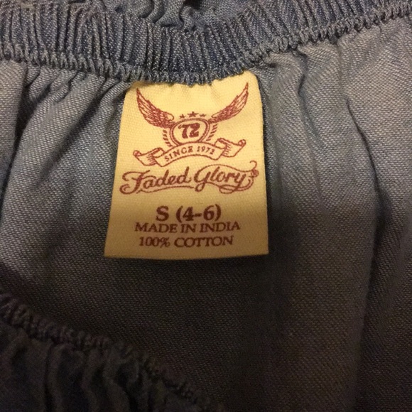 Denim off the shoulder top - Picture 3 of 3